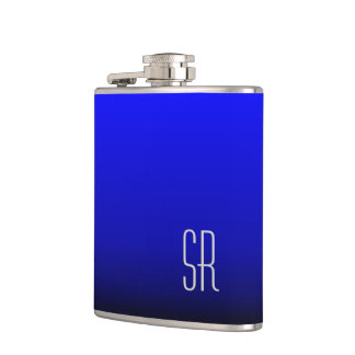 Cobalt Blue Monogram Flask