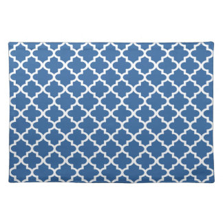 Cobalt Blue Moroccan Tile Trellis Placemat