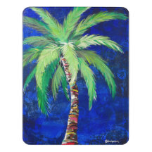 Cobalt Blue Palm Tree Door Sign