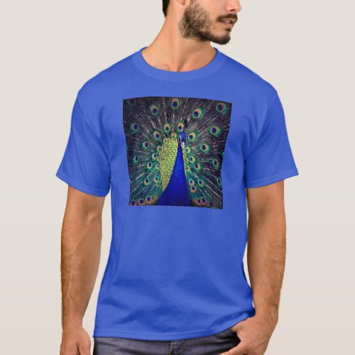 Cobalt Blue Peacock T_Shirt