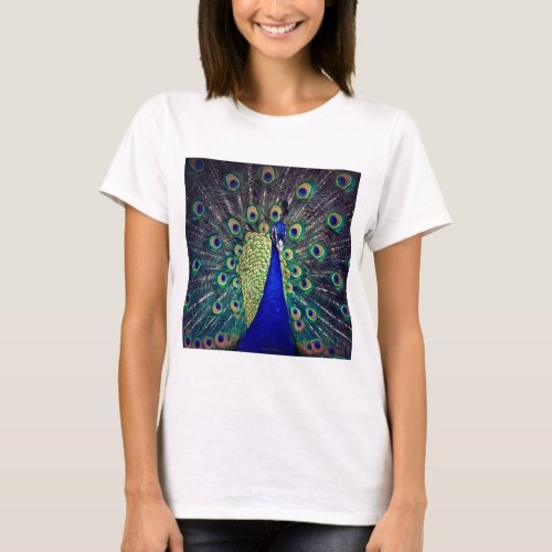 Cobalt Blue Peacock T_Shirt