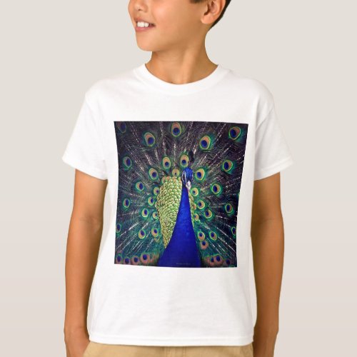 Cobalt Blue Peacock T_Shirt