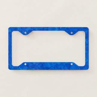 Cobalt Blue Satin License Plate Frame
