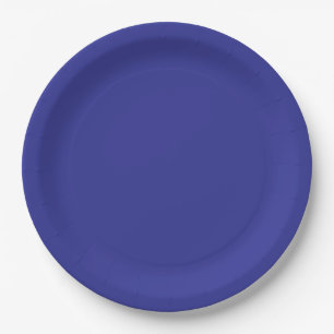 Cobalt Blue Solid Blue Paper Plates