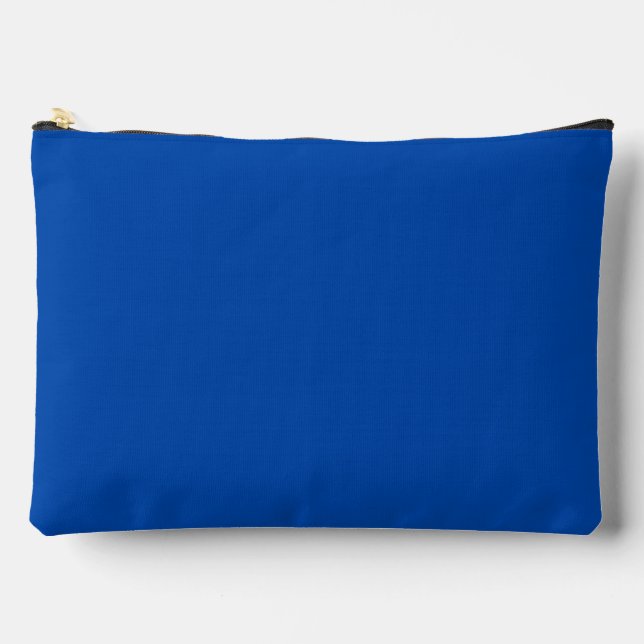 Cobalt Blue Solid Color Accessory Pouch (Front)
