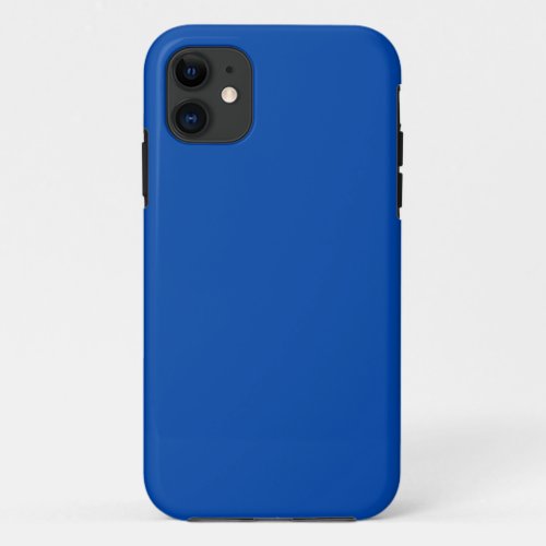 Cobalt Blue Solid Color iPhone 11 Case