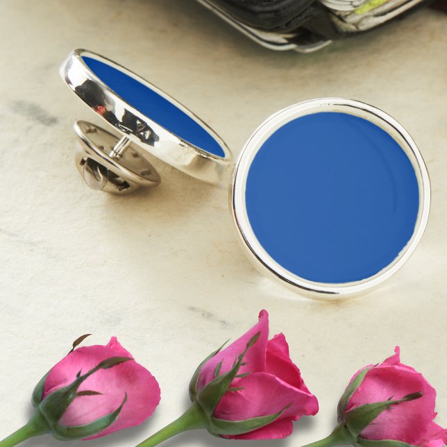 Cobalt Blue Solid Color | Classic | Elegant Lapel Pin (Creator Uploaded)