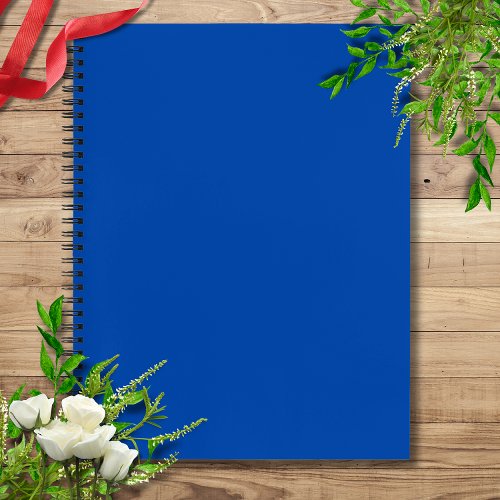 Cobalt Blue Solid Color  Classic  Elegant Notebook