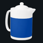 Cobalt Blue Solid Color | Classic | Elegant Teapot<br><div class="desc">Cobalt Blue Solid Color | Classic | Elegant | Trendy | Stylish | Gift</div>