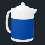 Cobalt Blue Solid Color | Classic | Elegant Teapot<br><div class="desc">Cobalt Blue Solid Color | Classic | Elegant | Trendy | Stylish | Gift</div>