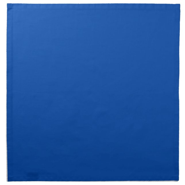 Cobalt Blue Solid Color Cloth Napkin (Front)