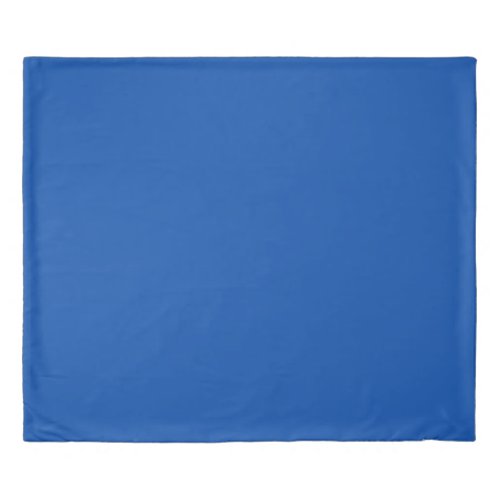Cobalt Blue Solid Color Duvet Cover