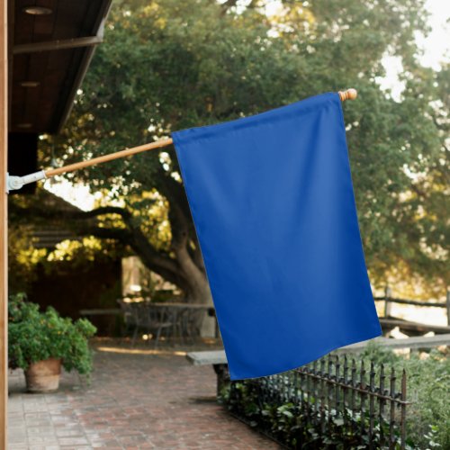 Cobalt Blue Solid Color House Flag