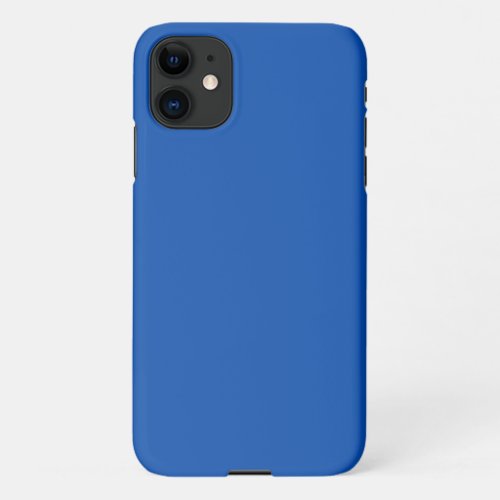 Cobalt Blue Solid Color iPhone 11 Case