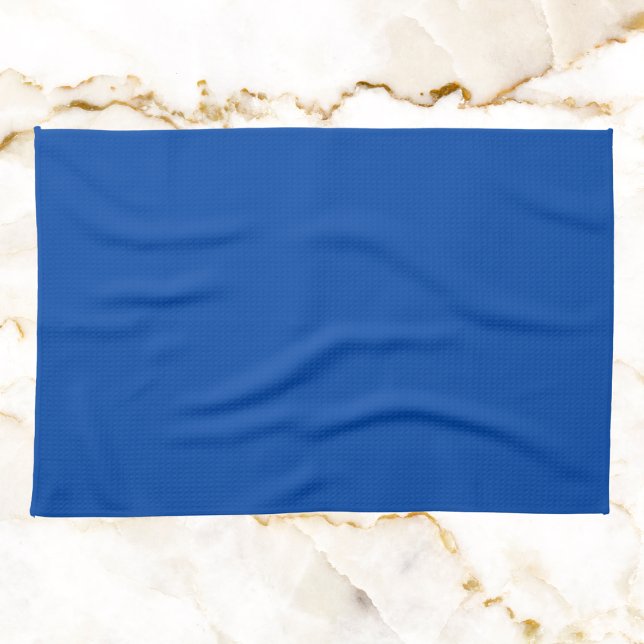 Cobalt Blue Solid Color Kitchen Towel (Creator Uploaded)