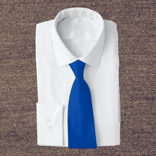 Cobalt Blue Solid Color Neck Tie