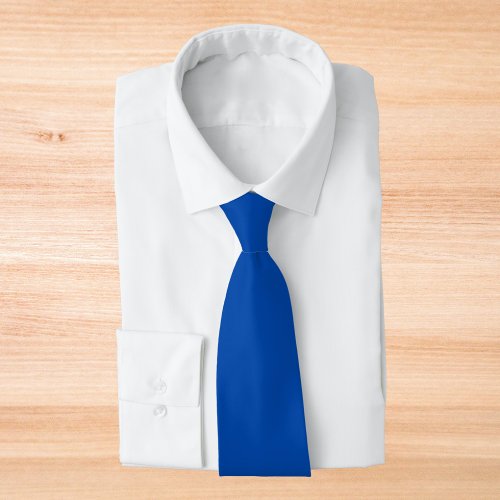 Cobalt Blue Solid Color Neck Tie