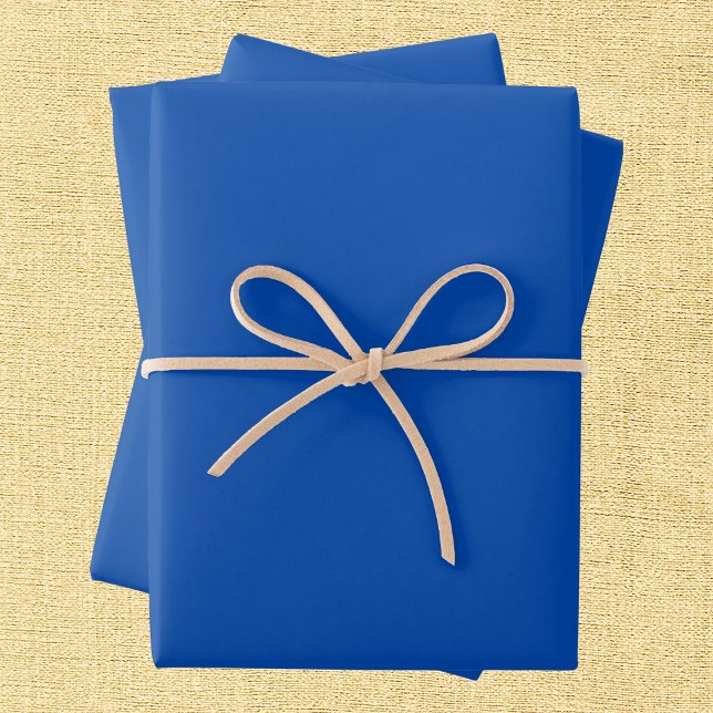 Cobalt Blue Solid Color Wrapping Paper Sheets (Creator Uploaded)