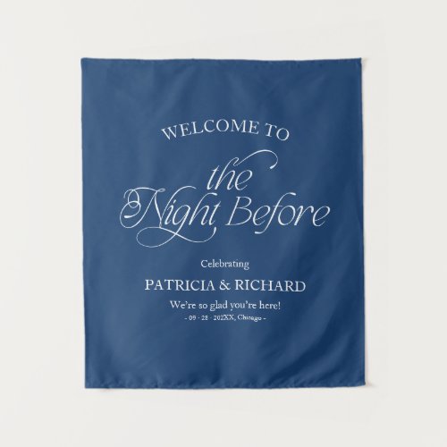 Cobalt Blue The Night Before Welcome Sign Tapes Tapestry