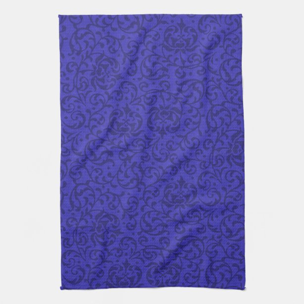 cobalt blue hand towels