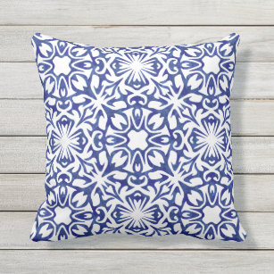 Cobalt Blue Decorative Throw Pillows Zazzle