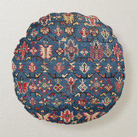 Cobalt Blue Yellow Red Aztec Butterfly