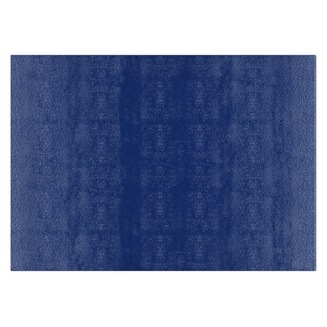 Cobalt Dark Blue Solid Trend Color Background Cutting Board (Front)