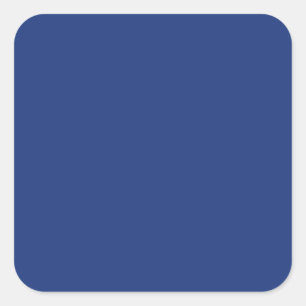Cobalt Dark Blue Solid Trend Color Background Square Sticker