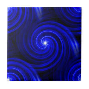 Cobalt Flurry Ceramic Tile
