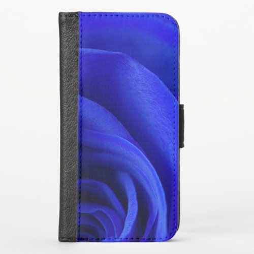 Cobalt Rose iPhone X Wallet Case