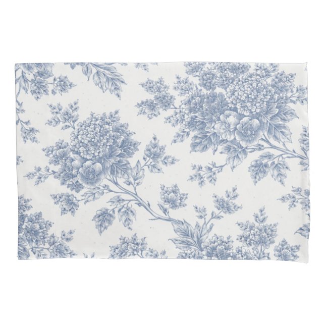 Cobalt Serenade Pillow Case (Front)