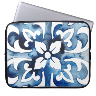 Cobalt Tile II Laptop Sleeve