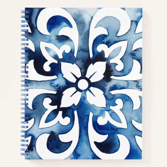 Cobalt Tile II Notebook (Front)