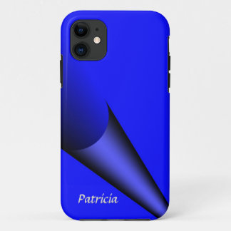 Cobalt Turn of the Page Personalized iPhone Case