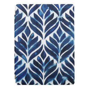 Cobalt Watercolor Tiles IV iPad Pro Cover