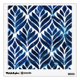 Cobalt Watercolor Tiles IV Wall Sticker