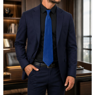 Cobalune Deep Royal Blue Textured Neck Tie