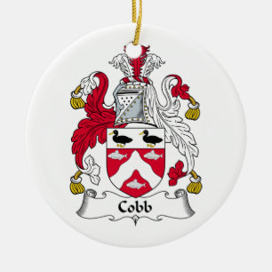 Cobb Family Crest Ceramic Ornament