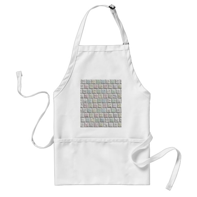 cobble stone pattern adult apron (Front)