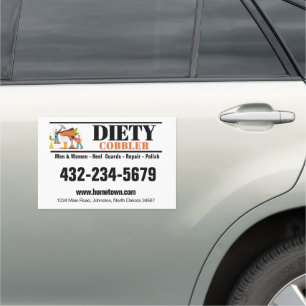 Cobbler Shoe Repair Professional Car Magnet