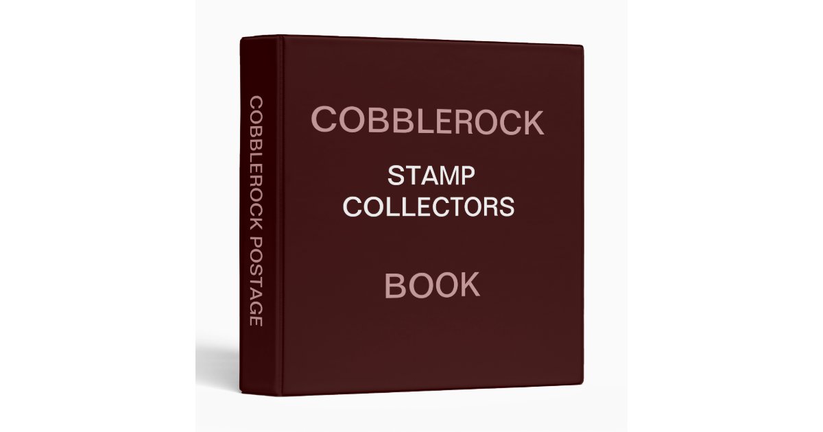 COBBLEROCK STAMP COLLECTORS BOOK BINDER Zazzle