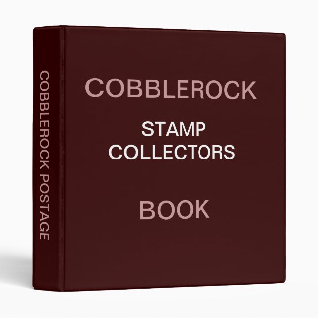 COBBLEROCK STAMP COLLECTORS BOOK BINDER (Front/Spine)