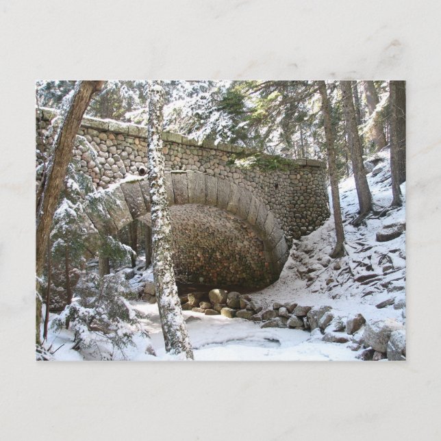 Cobblestone Bridge, Acadia National Park, Maine Postcard (Front)