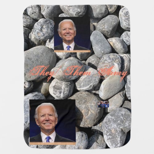 Cobblestone Joe Biden theythem army blanket