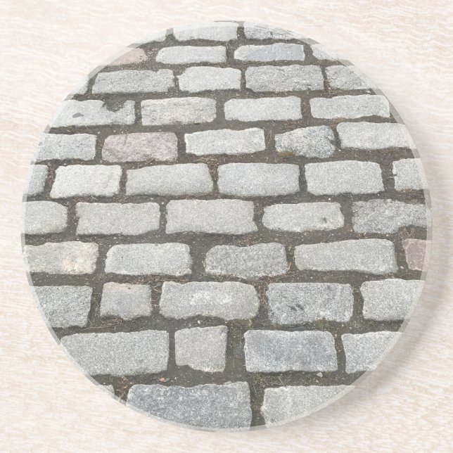 Cobblestone Stone Garden Pathway Sidewalk Path Coaster (Front)