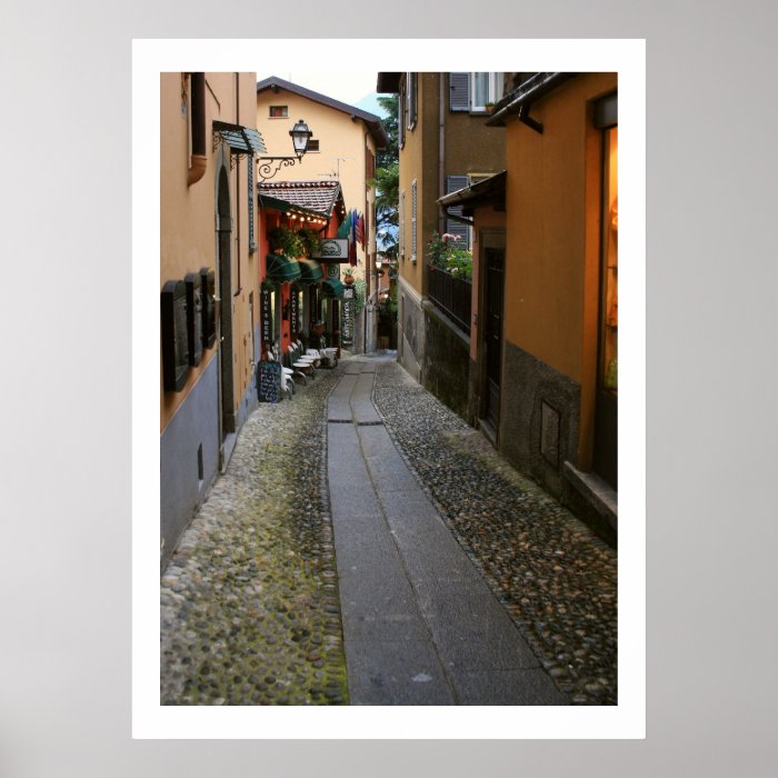 Cobblestone Street at Bellagio Print