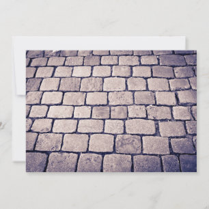 Cobblestone Street Detail, Horizontal Card