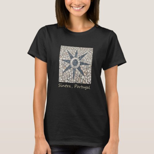 Cobblestone Sun Sintra Portugal Street Photography T_Shirt