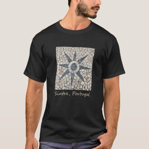 Cobblestone Sun Sintra Portugal Street Photography T_Shirt