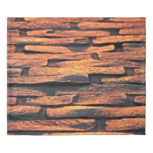 Cobblestones pavement sidewalk road duvet cover